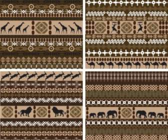 Afrikanische Traditionelle Hintergrund Muster Vektor