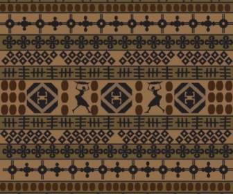 African Traditional Pattern Background Vector