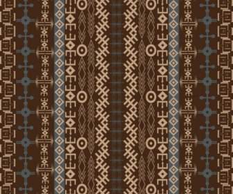 African Traditional Pattern Background Vector