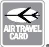 空中旅行卡徽标