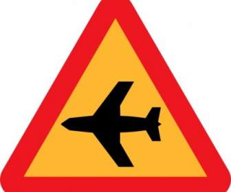 Airplane Roadsign Clip Art