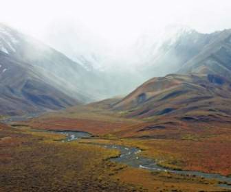Alaska Mountains Tundra