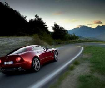 アルファロメオ Romeoc コンペティツィオーネ背面と側面アルファ ロメオ車を壁紙します。