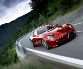 Альфа Romeoc Competizione скорости Обои Alfa Romeo автомобили