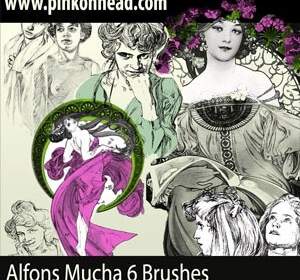 Alfons Mucha Spazzole
