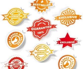 All Kinds Of Badge Labels Vector