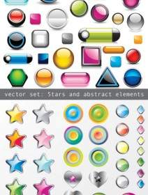 All Kinds Of Crystal Texture Of Threedimensional Icons Vector