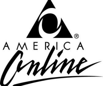 アメリカ オンラインのロゴ