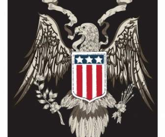 American Eagle Vector Disegno Al Tratto