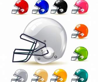 American Football Gridiron Helmets