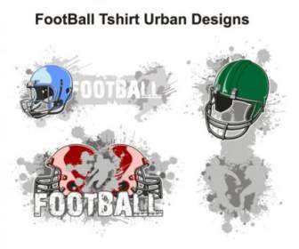Vettore Di Football Americano Tema Tshirt Design Tendenza