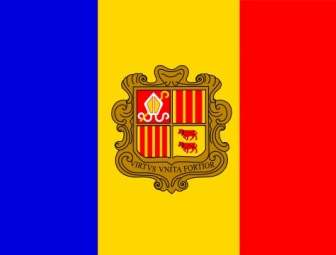 Andorra Flagge-ClipArt