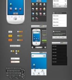 Android Phone Gui Psd Layered