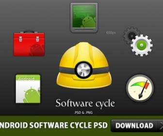 Archivo De Psd De Ciclo De Software Android
