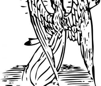 Angel From Behind Clip Art