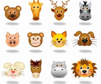 Animals Face Icons