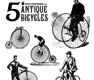 Antikes Fahrrad-Vektorgrafiken