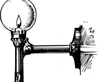 Antique Outdoor Lantern Clip Art