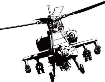 Apache ヘリコプターのベクトルの Adobe イラストレーター