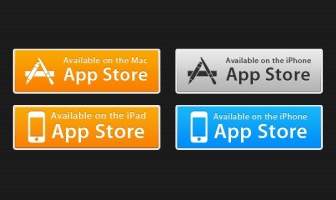Botão Do Apple App Store