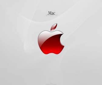 Apfel-rote Tapete Aqua-Apple-Computer