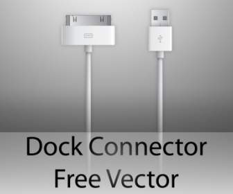 Apple Dock Connector Kostenlose Vector