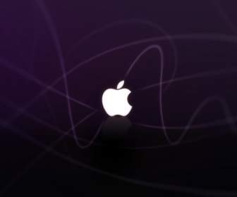 แอปเปิ้ลรูปพื้นหลังสีม่วงแอปเปิ้ลคอมพิวเตอร์
