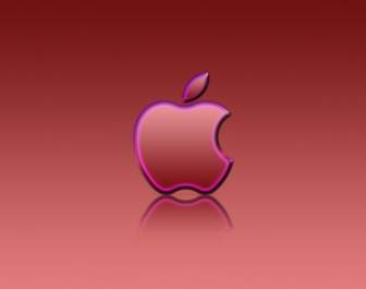 Computadores Da Apple Apple Reflexão Vermelho Papel De Parede