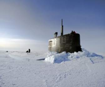 Oceano Artico Sottomarino Della Marina Ci