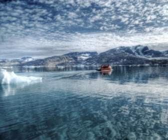 北極海の海の壁紙のグリーンランドの世界