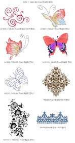 って？ 韓国のファッションの豪華なパターンと蝶シリーズ