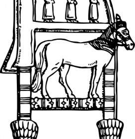 Assyrische Stuhl ClipArt