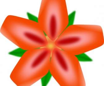 Atulasthana Red Flower Clip Art