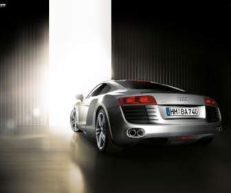 Audi R8 Belakang Wallpaper Audi Mobil