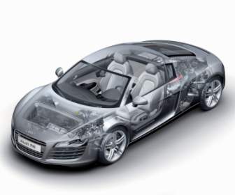 Audi R8 Transparansi Wallpaper Audi Mobil