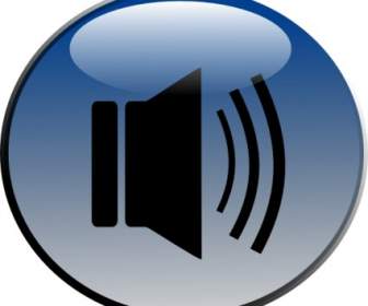 Audio Pengeras Glossy Ikon Clip Art