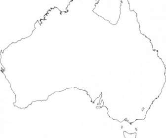 オーストラリアのマップ クリップ アート