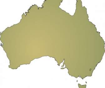 Australijski Mapy Clipart