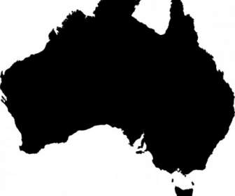 オーストラリアのマップ クリップ アート