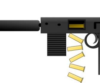 Pistol Otomatis Clip Art