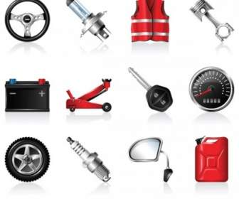 Automotive Accessories Icon Vector