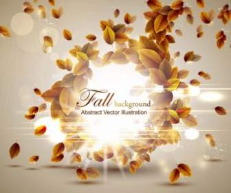 Autumn Leaves Vector Graphic Design