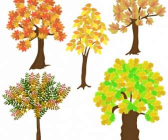 秋の木のベクトル