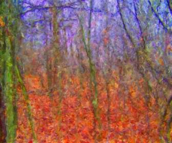 Herbst-Wald-Malerei