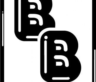 B B 네온 로고