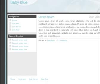 Plantilla Azul De Bebé