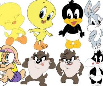 Baby Looney Tunes Di Vettore Di Baby Looney Tunes Cartoon Caratteri