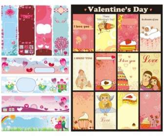 Día De San Valentín Cute De Vectores De Fondo