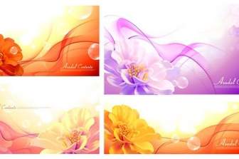 Background With Flowers Vector Dream