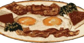 Bacon And Eggs Clip Art